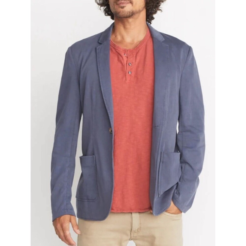 Marine Layer Men's Duke Faded Navy Blazer
